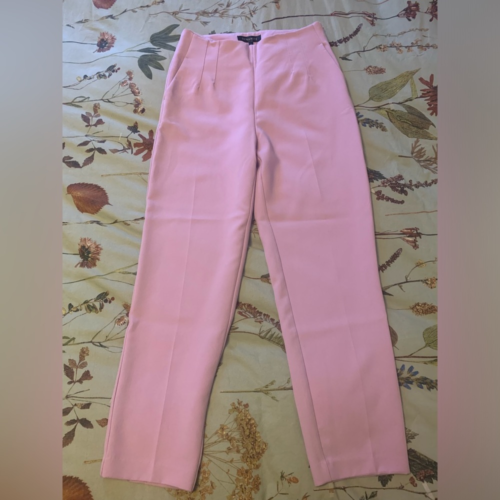 Light Pink Dynamite Kendall Side Zip Pant